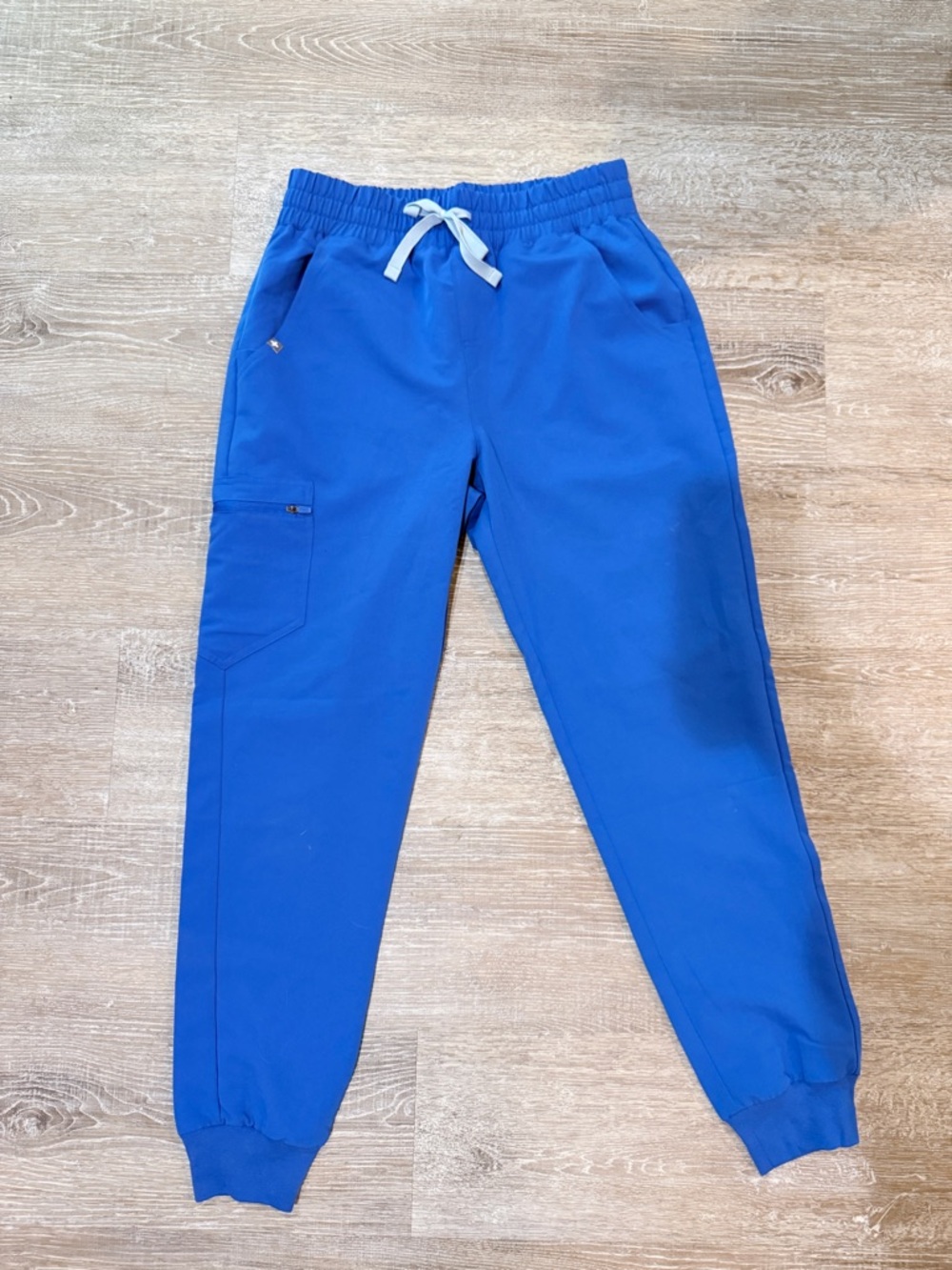 Figs high waisted royal blue Zamora scrub joggers